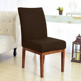 Foto de Capa para Cadeira de Jantar Marrom Tabaco muito bonita